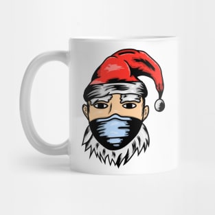 santa wear mask Mug